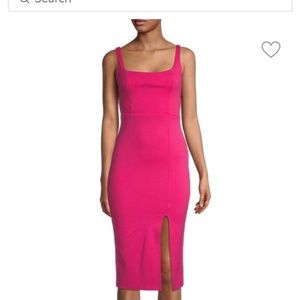 Socialite front slit midi dress L